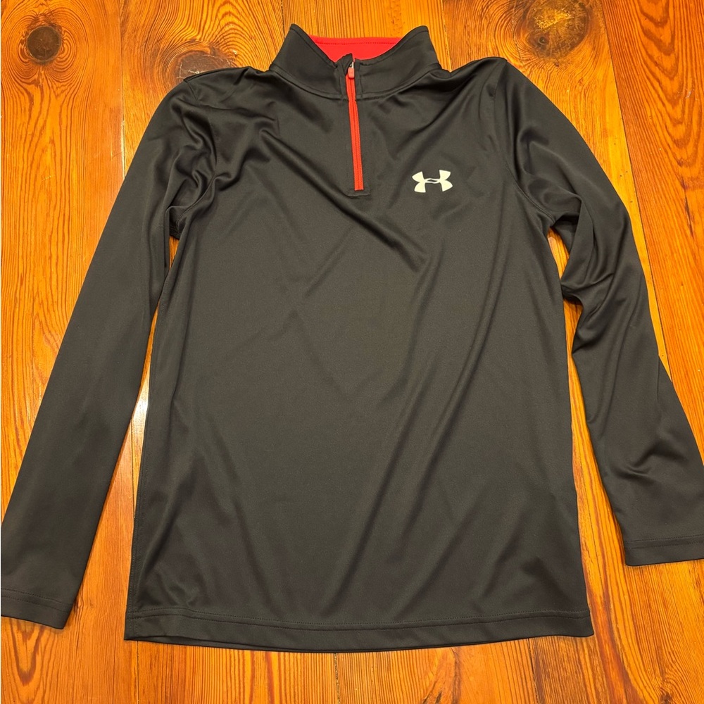 Under Armour Red and Black HeatGear Top